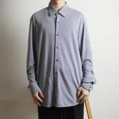 HUGO BOSS SLIM FIT ヘリンボーン柄長袖シャツ 青/CZ134のサムネイル