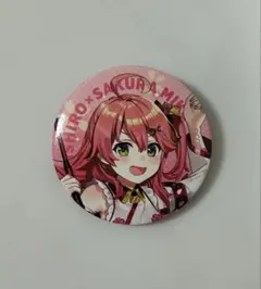 美品　さくらみこ×スシロー　限定缶バッジ　ホロライブ