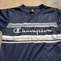 Champion Tシャツ 140 ネイビー ストライプ