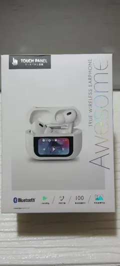 【新品未開封・完全未処理】タッチパネル搭載 ワイヤレスイヤホン Awesome