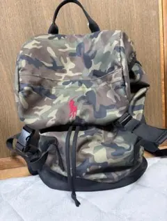 美品polo迷彩リュック