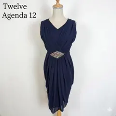 Twelve Agenda 12 ビジューワンピース ドレープ M パーティーのサムネイル