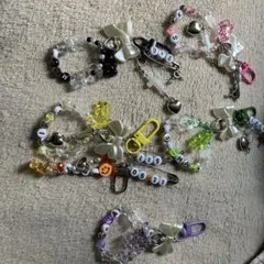 ハンドメイド ビーズチャーム 複数セット