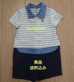 【baby GAP】 えり付きショートオール 6-12month