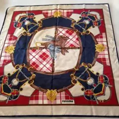 renoma シルクスカーフ チェック柄