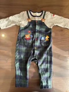 ミキハウス　カバーオール　ロンパース　80