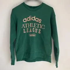 古着　adidas 緑　トレーナー