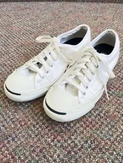 CONVERSE ジャックパーセル ホワイト ローカットスニーカー US 7