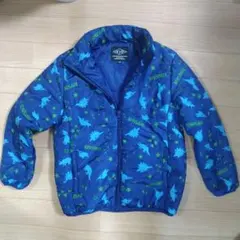 恐竜柄ネイビー☆中綿コート☆120cm