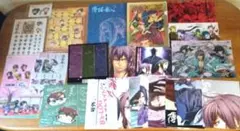 薄桜鬼　非売品付録、ゲーム購入特典　ノベルティ　クリアファイル　栞　シールセット