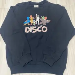 オーシャンアンドグラウンド　DISCOプリント トレーナー 130 ブラック
