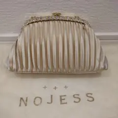 NOJESS アイボリー パーティーバッグ