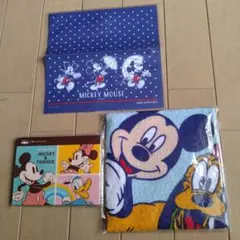 ディズニーグッズ　タオル　メモ帳　マイクロファイバークロス