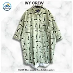 IVY CREW Classics フィッシュプリント 半袖シャツ L