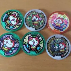 妖怪ウォッチ　妖怪メダル ６枚セット