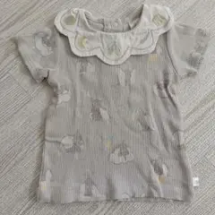 ダンボ 半袖 カットソー 襟つき グレー 80サイズ ディズニー コトリ