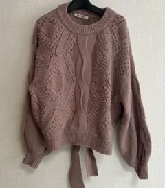 スナイデル　ケーブルニットプルオーバー