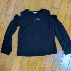 SHOO-LA-RUE 黒 長袖カットソー 140