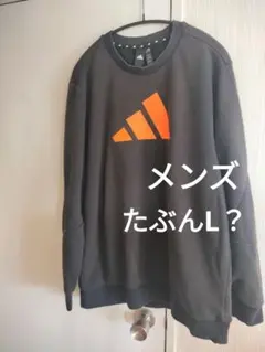 アディダス　スウェット　黒（元々すこしグレーっぽいです）　多分メンズL
