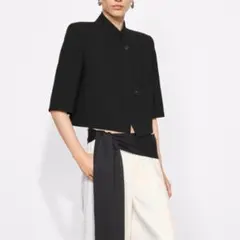 ZARA ZW COLLECTION ショートスリーブ クロップドブレザーのサムネイル