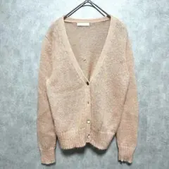 【エージーバイアクアガール】訳あり/薄手ニットカーディガン/ガーリー/VネックM