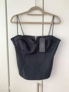 ブラックビスチェ バストカップ付き 新品タグ付き