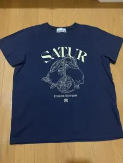 SATUR Tシャツ ネイビー WM