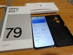 美品　OPPO A79 5G グローグリーン128GB SIMフリー 化粧箱付