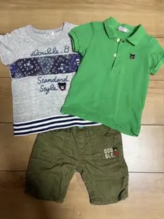 ダブルB 80cm ポロシャツ Tシャツ ショートパンツ セット