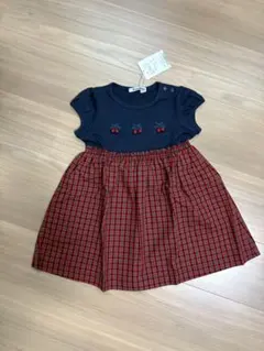 familiar チェリー刺繍 ワンピース 90サイズ
