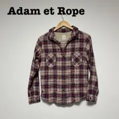 Adam et Rope チェック柄長袖シャツ　日本製　38