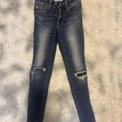 AZUL ダメージ加工 スキニーデニム