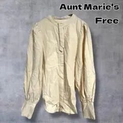 ＄ Aunt Marie's ボリュームスリーブタイ付きブラウス