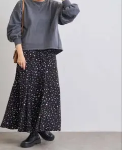 【coen】レオパードプリント　ロングフレアスカート　Mサイズ