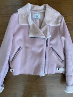 美品　Bershka ピンク ムートン風ジャケット