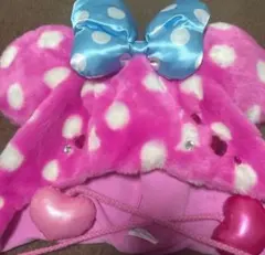 新品未使用タグ付_ディズニーランド ミニー パルパルーザ ファンキャップ