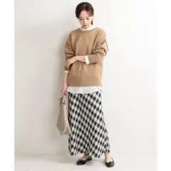 ハイウエスト ロングスカート