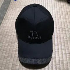Borzoi刺繍 黒キャップ フリーサイズ kasco