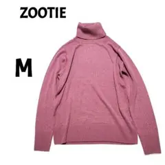 ズーティ－　ZOOTIE　タートルネック　ニット　M　ピンク