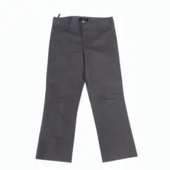 レキップ　ヨシエイナバ【36】クロップドパンツ　グレー　無地　ストレッチ　日本製