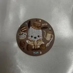 サンリオビスケット3刺繍缶バッジ ポチャッコ