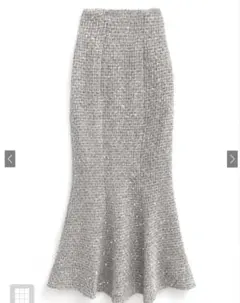 GRL ラメスパンコールツイードマーメイドスカート[dk1282]