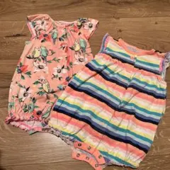 ロンパース　半袖　2点セット　70cm