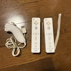 Nintendo Wii リモコン 2個 ヌンチャク１個 セット