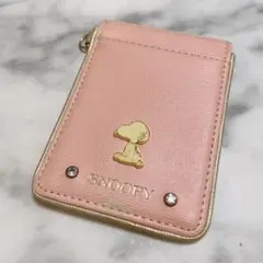 スヌーピー SNOOPY パスケース レザー調