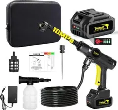 高圧洗浄機 コードレス 充電式 洗車機 大容量バッテリー 362