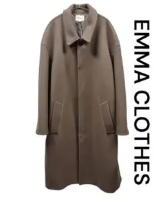EMMA CLOTHES　エマクローズ　茶色フライフロントコートのサムネイル