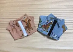 【2S-16】ぬい服10cm 重ね着風シャツペアのサムネイル