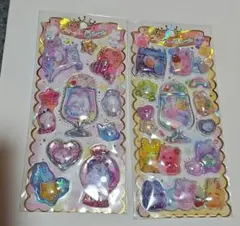 キラキラ　ウォーターinシール　クラックス　二枚セット