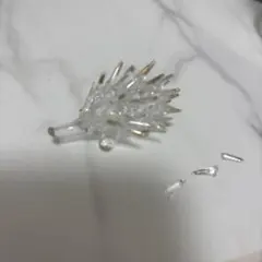 ガラス 置物 ハリネズミ